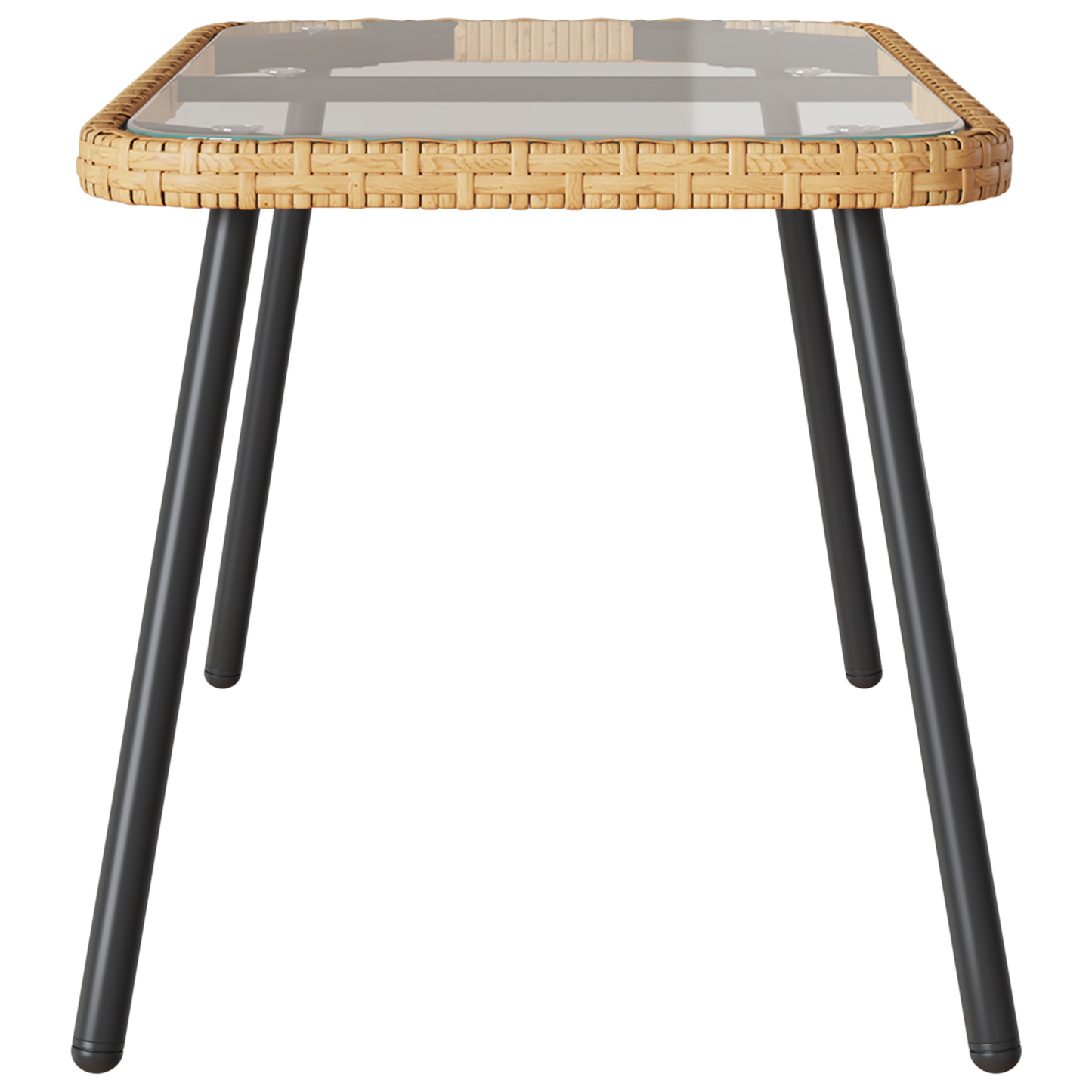 Sofabord Naturlig 90X45X42 Cm Poly Rattan