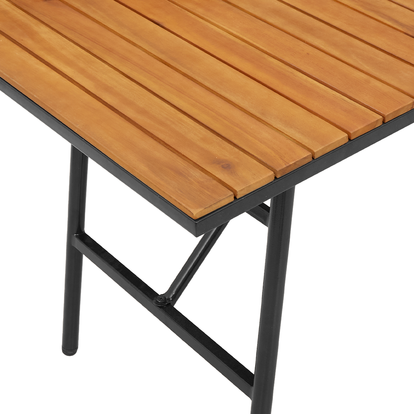 Spisebord - Sort, 110X55X62 Cm, Lavet Af Massivt Akacietræ