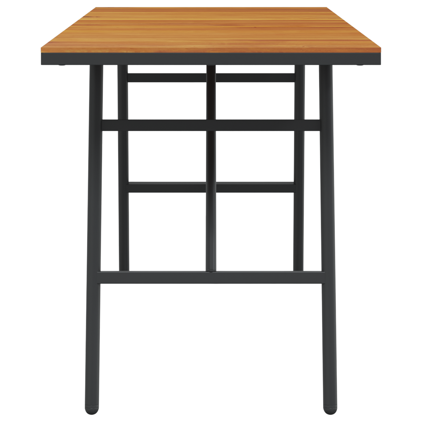 Spisebord - Sort, 110X55X62 Cm, Lavet Af Massivt Akacietræ