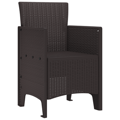 Have Stole 2 Stk Brun Poly Rattan