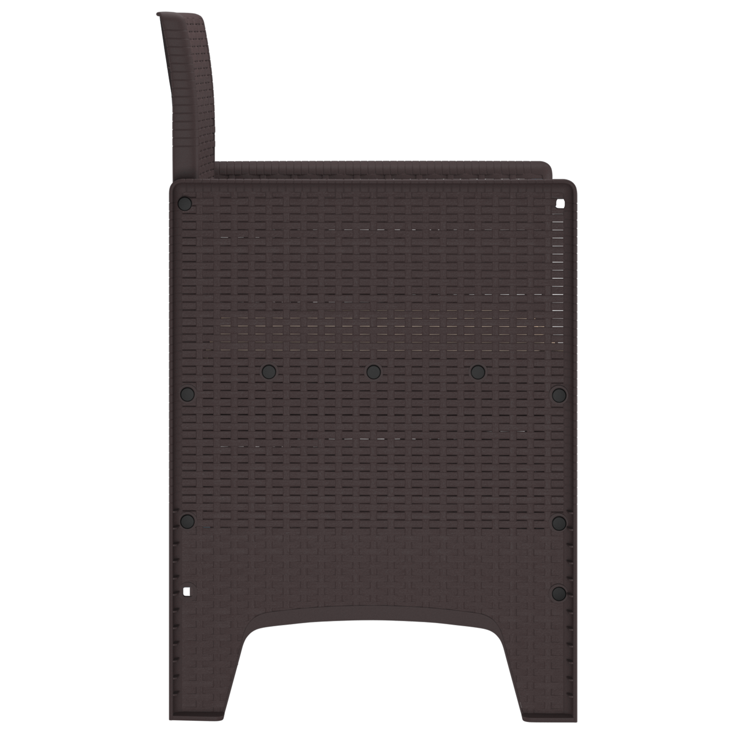 Havestole Med Puder 2 Stk Brun Poly Rattan