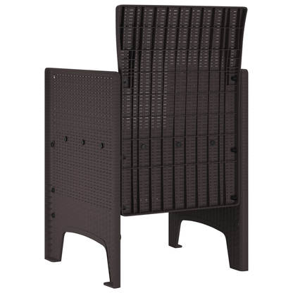 Have Stole 4 Stk Brun Poly Rattan