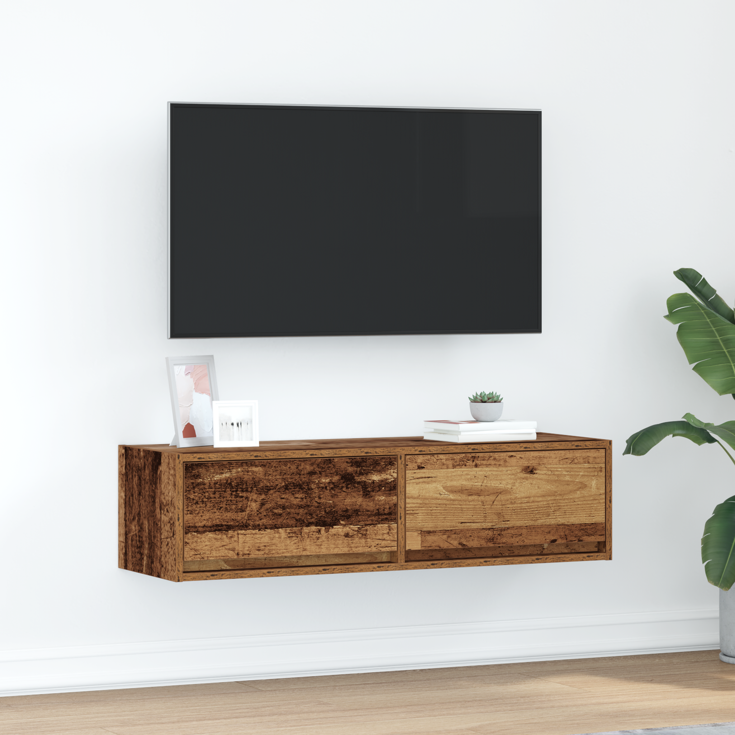 Tv-Skab Gammelt Træ 100 X 31 X 25,5 Cm Konstrueret Træ