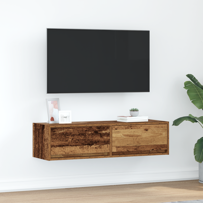 Tv-Skab Gammelt Træ 100 X 31 X 25,5 Cm Konstrueret Træ