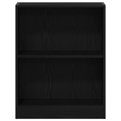 Bogskab Sort 60 X 24 X 76 Cm Konstrueret Træ