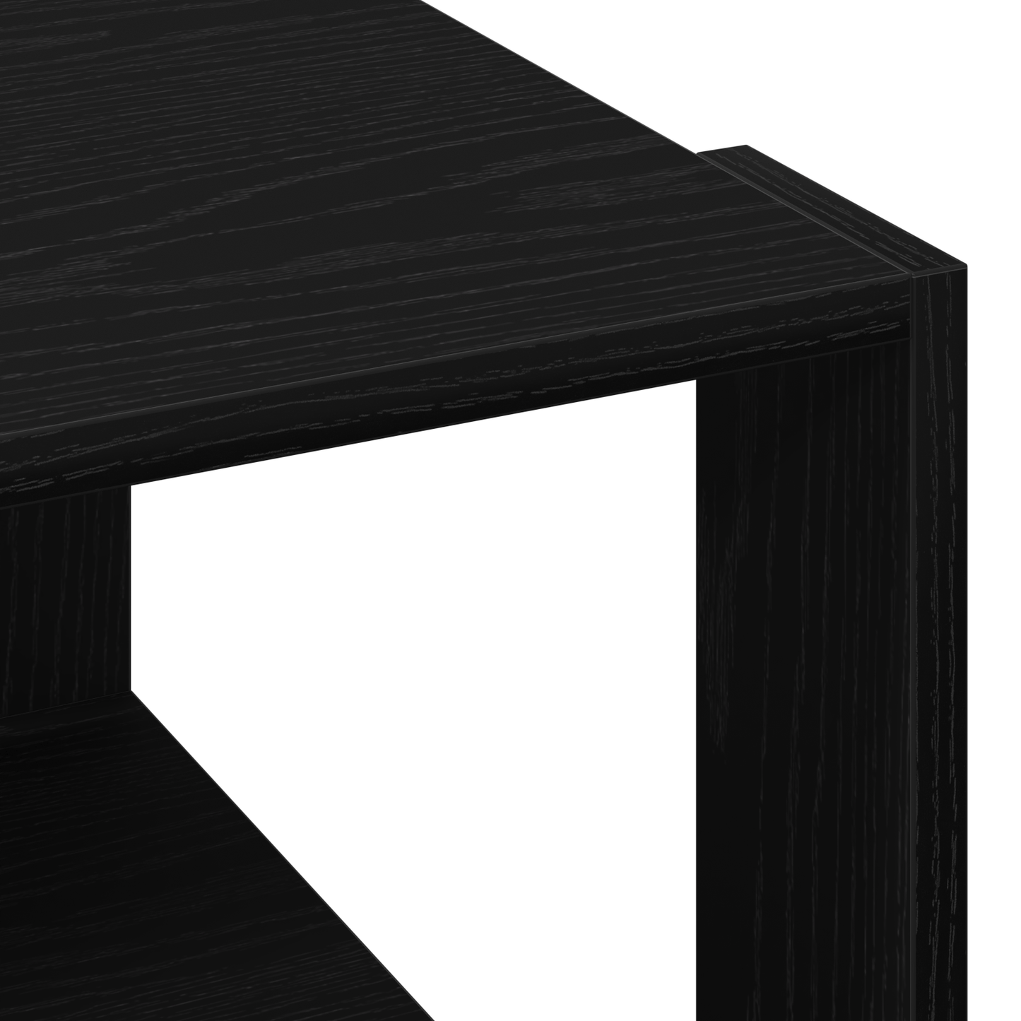 Kaffebord Sort Eg 85X55X31 Cm Lavet Af Træ