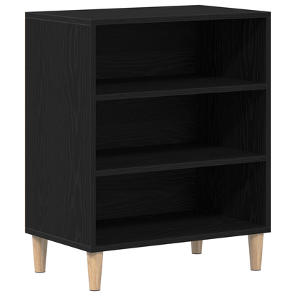 Skænk Sort Eg 57X35X70 Cm Bygget I Træ