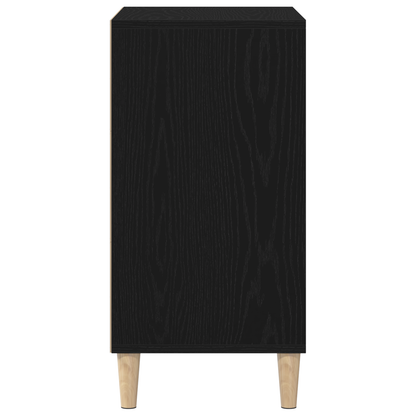 Skænk Sort Eg 57X35X70 Cm Bygget I Træ