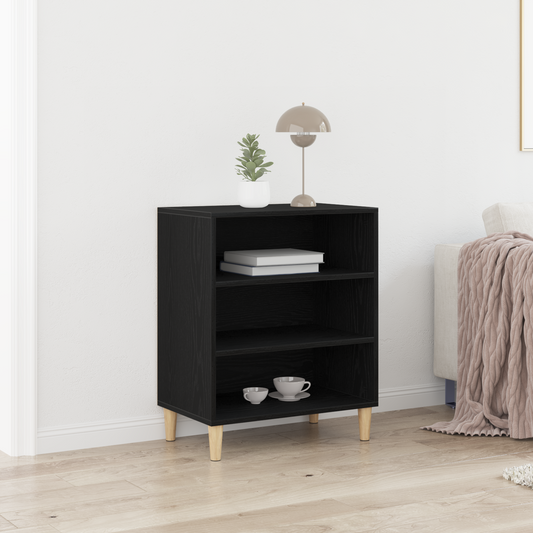 Skænk Sort Eg 57X35X70 Cm Bygget I Træ