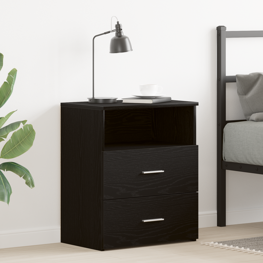 Sengebord Sort Eg 50X32X60Cm Lavet Af Træ