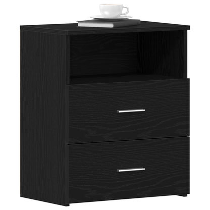 Sengebord Sort Eg 50X32X60Cm Lavet Af Træ