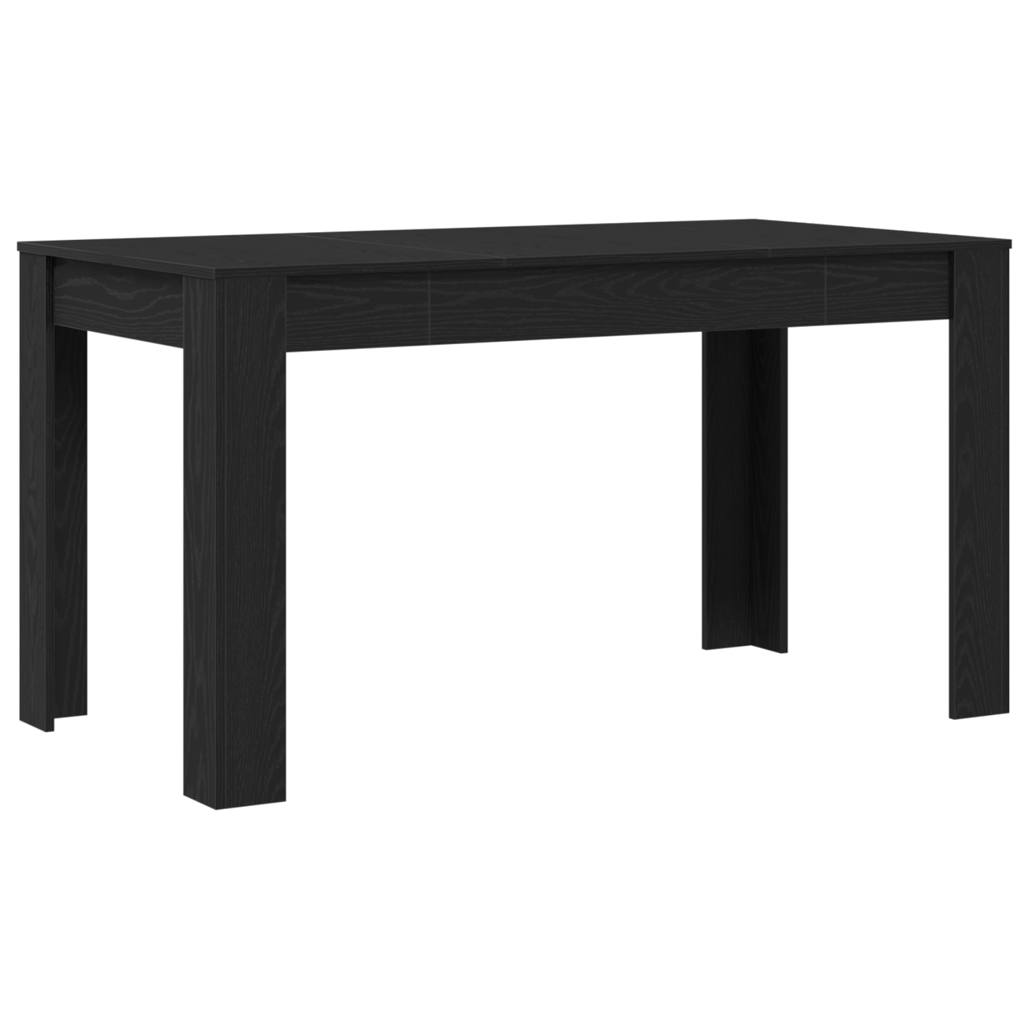 Spisebord I Sort Eg 140X74,5X76 Cm - Ingeniørtræ
