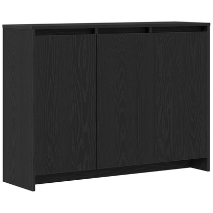 Sideboard Sort 102 X 33 X 75 Cm Konstrueret Træ