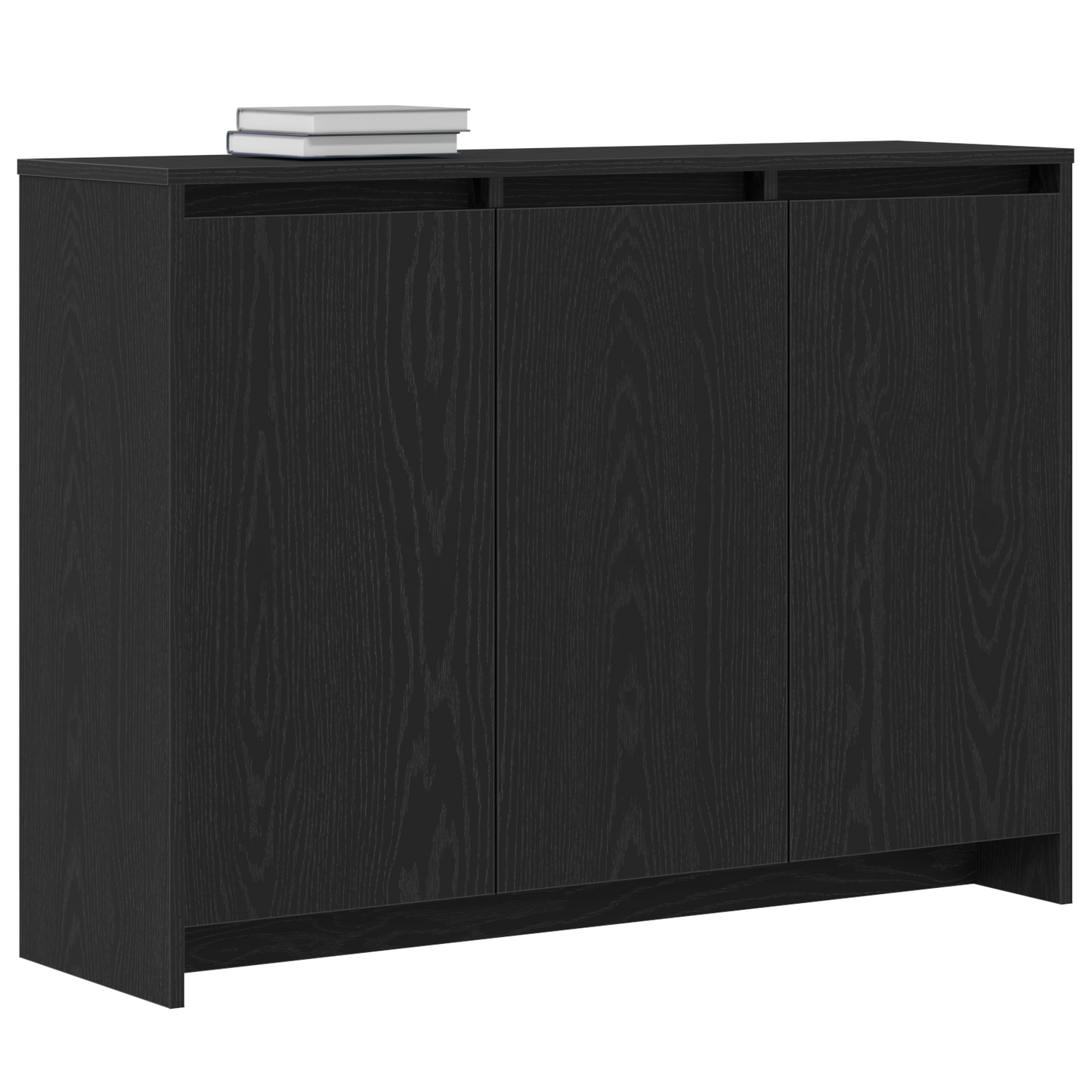 Sideboard Sort 102 X 33 X 75 Cm Konstrueret Træ
