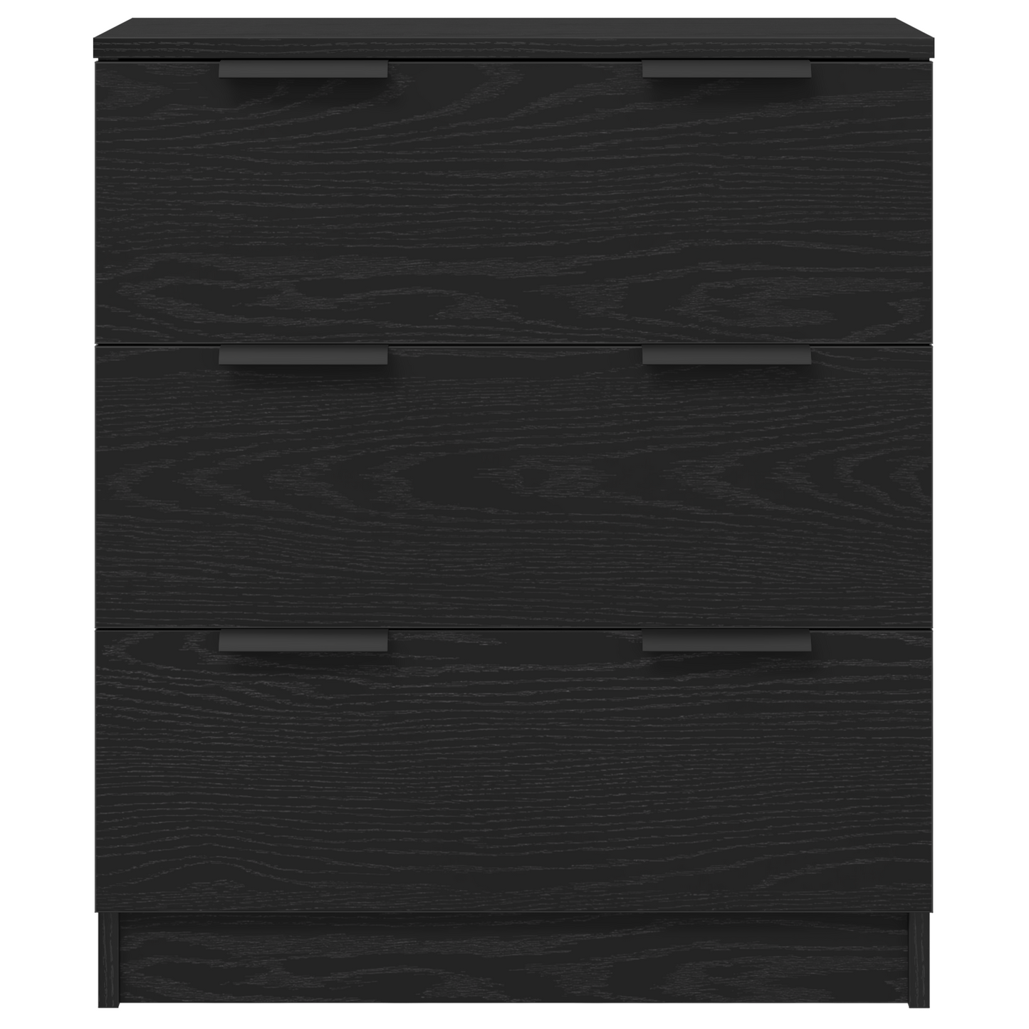 Sideboard Med Skuffe Sort 60 X 30 X 70 Cm Konstrueret Træ