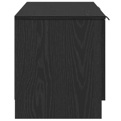 Tv-Skab Med Skuffe Sort 140 X 35 X 40 Cm Konstrueret Træ