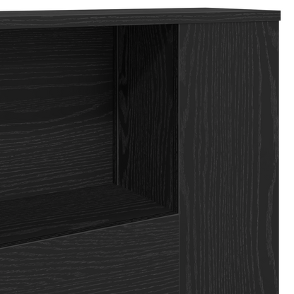 Hovedgærde Skab I Sort Eg - 180X18.5X102.5 Cm