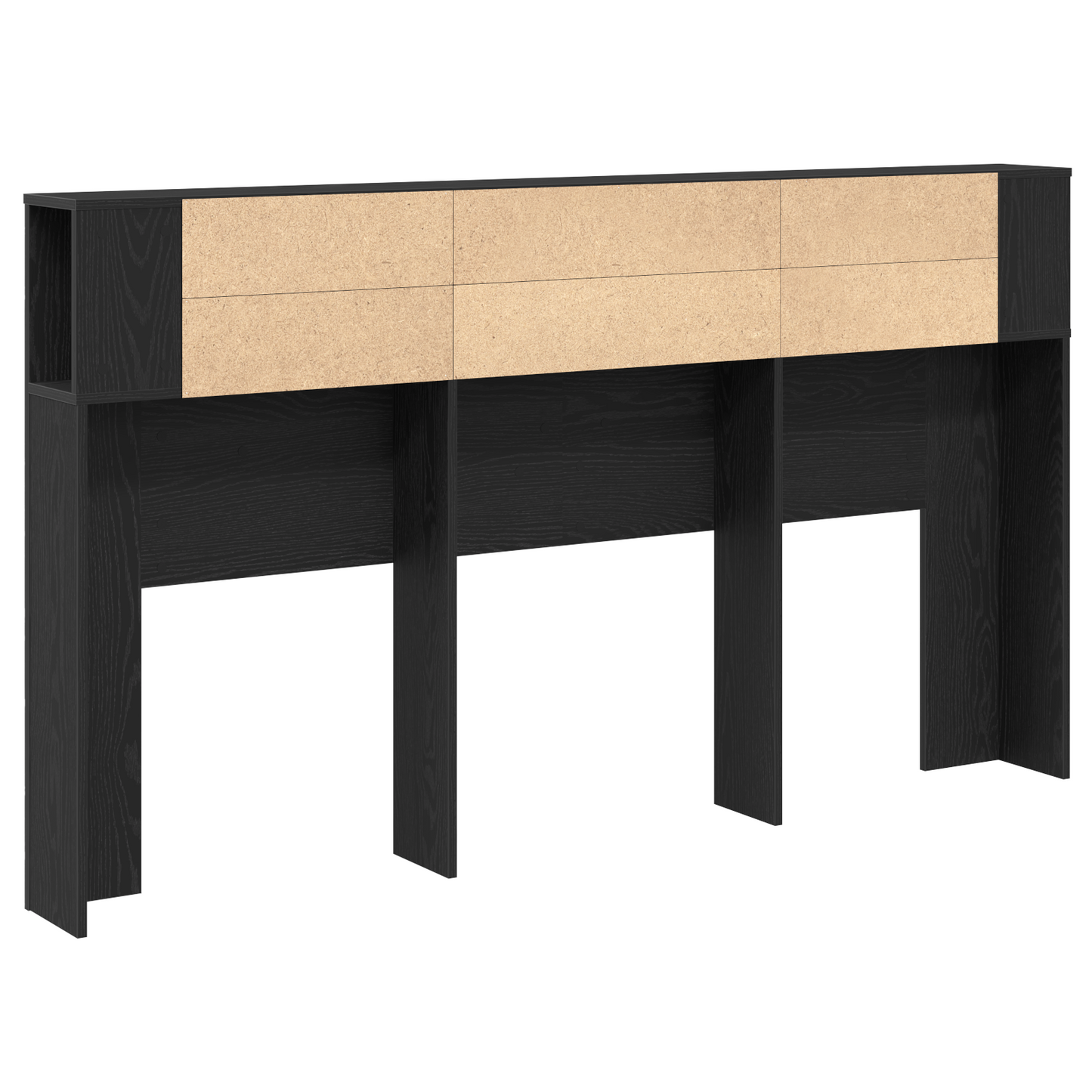 Hovedgærde Skab I Sort Eg - 180X18.5X102.5 Cm