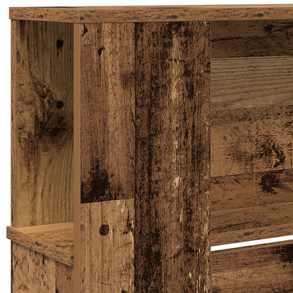 Hovedgærde Skab Gamle Træ 220X18,5X104,5 Cm
