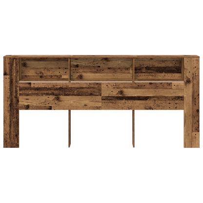 Hovedgærde Skab Gamle Træ 220X18,5X104,5 Cm