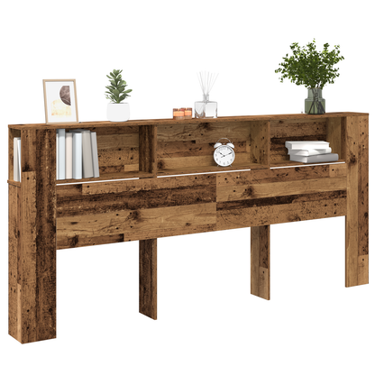 Hovedgærde Skab Gamle Træ 220X18,5X104,5 Cm