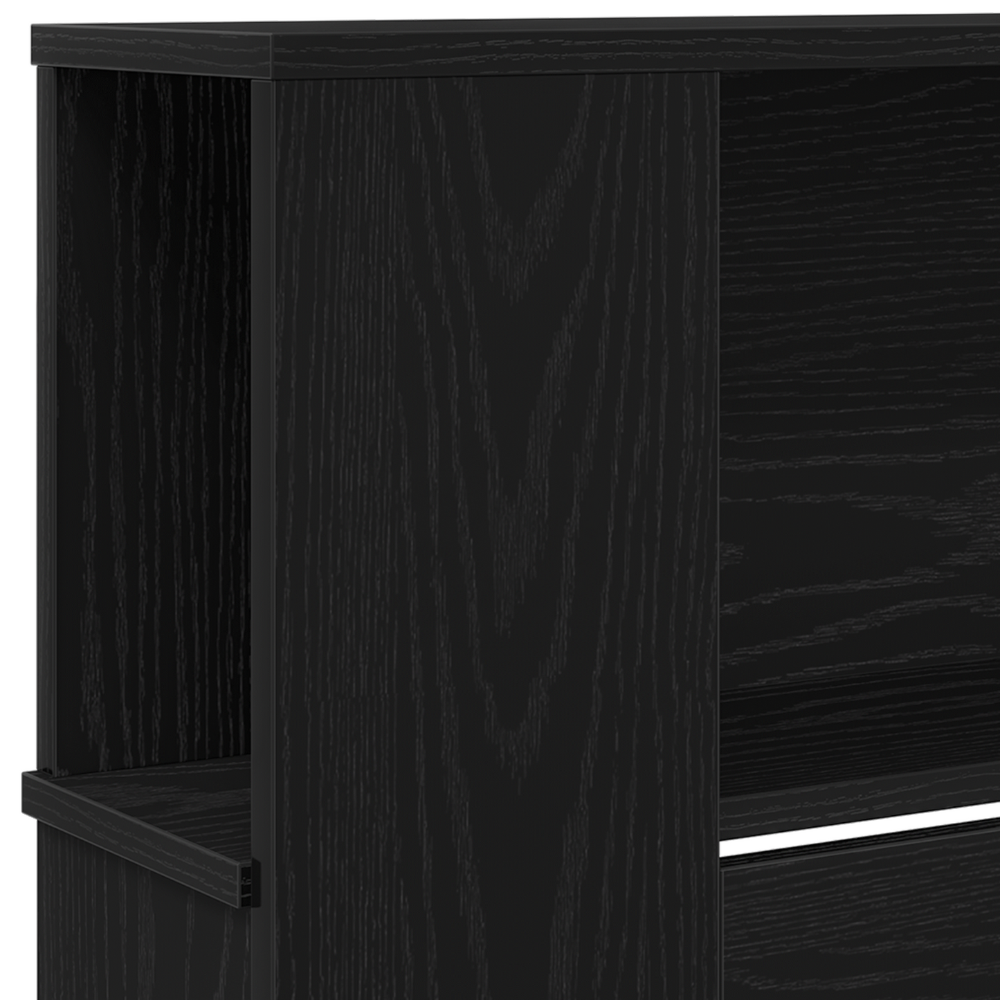 Hovedgærde Skab Sort Eg 220X18,5X104,5 Cm