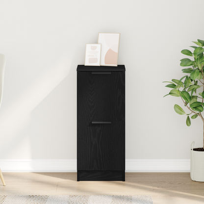 Sideboard Sort Eg 30 X 30 X 70 Cm Konstrueret Træ