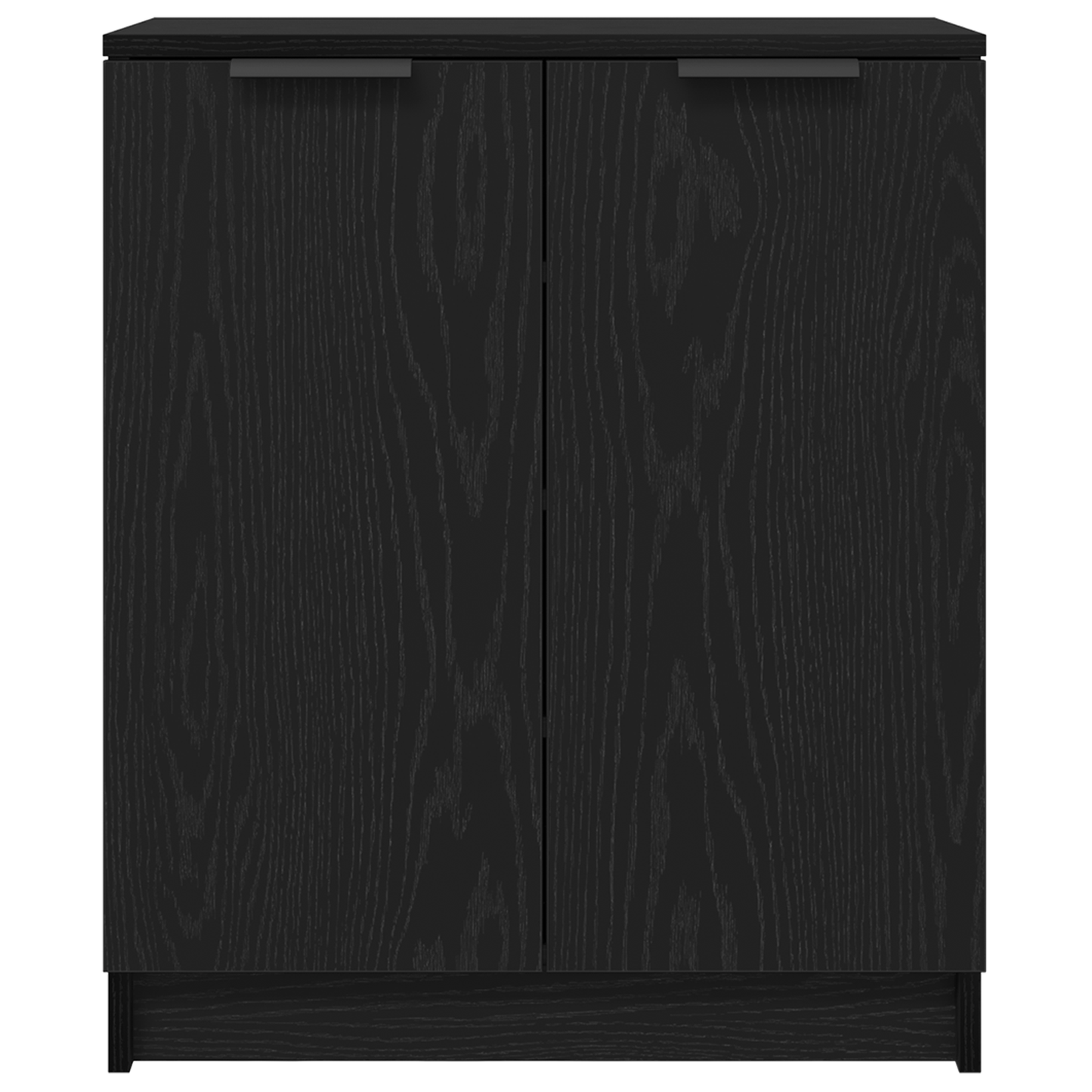 Skoskab Sort Eg 59X35X70 Cm Konstrueret Træ