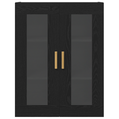 Vægskab Sort Eg 69.5 X 34 X 90 Cm