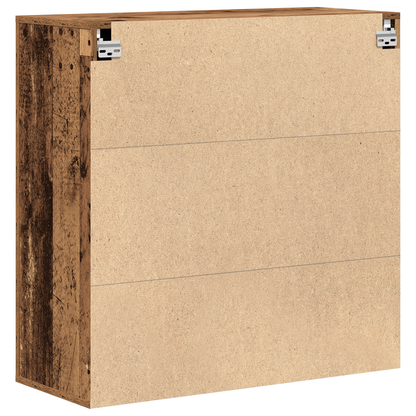 Vægsabinet Gamle Træ 80X33X80 Cm Spånplade
