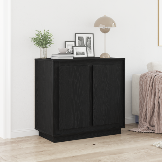 Moderne Buffet Sideboard Sort Eg 80 X 34 X 75 Cm