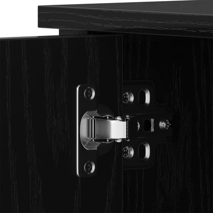 Tv-Skab Sort Eg 80 X 40 X 50 Cm Konstrueret Træ