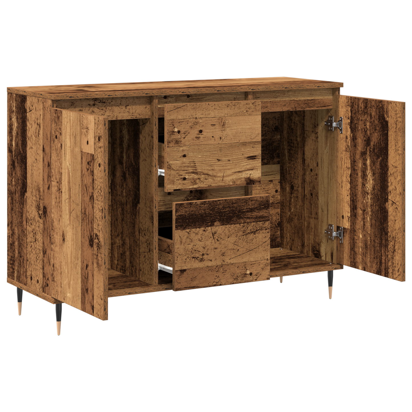 Sideboard Gammelt Træ 101,5 X 35 X 70 Cm Konstrueret Træ