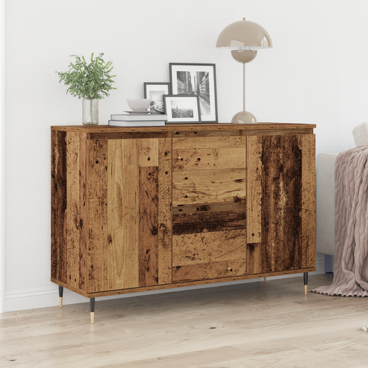 Sideboard Gammelt Træ 101,5 X 35 X 70 Cm Konstrueret Træ