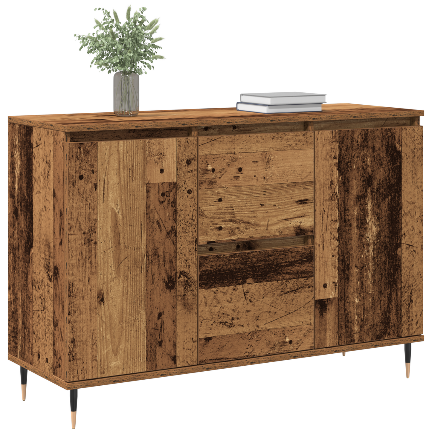 Sideboard Gammelt Træ 101,5 X 35 X 70 Cm Konstrueret Træ