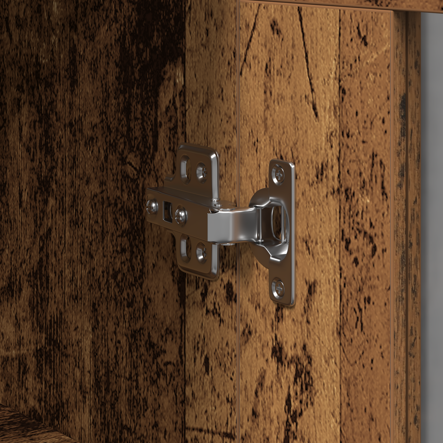 Væghængt Skab Gammelt Træ 69.5 X 34 X 90 Cm Konstrueret Træ