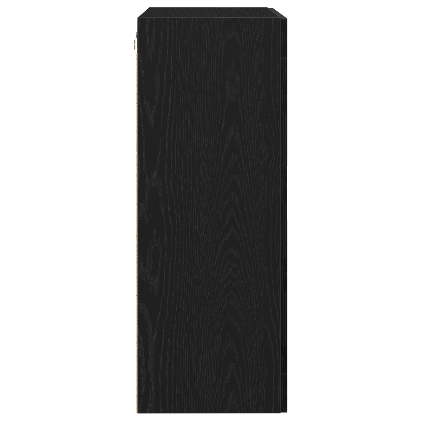 Væghængt Skab Sort Eg 69.5 X 34 X 90 Cm Konstrueret Træ
