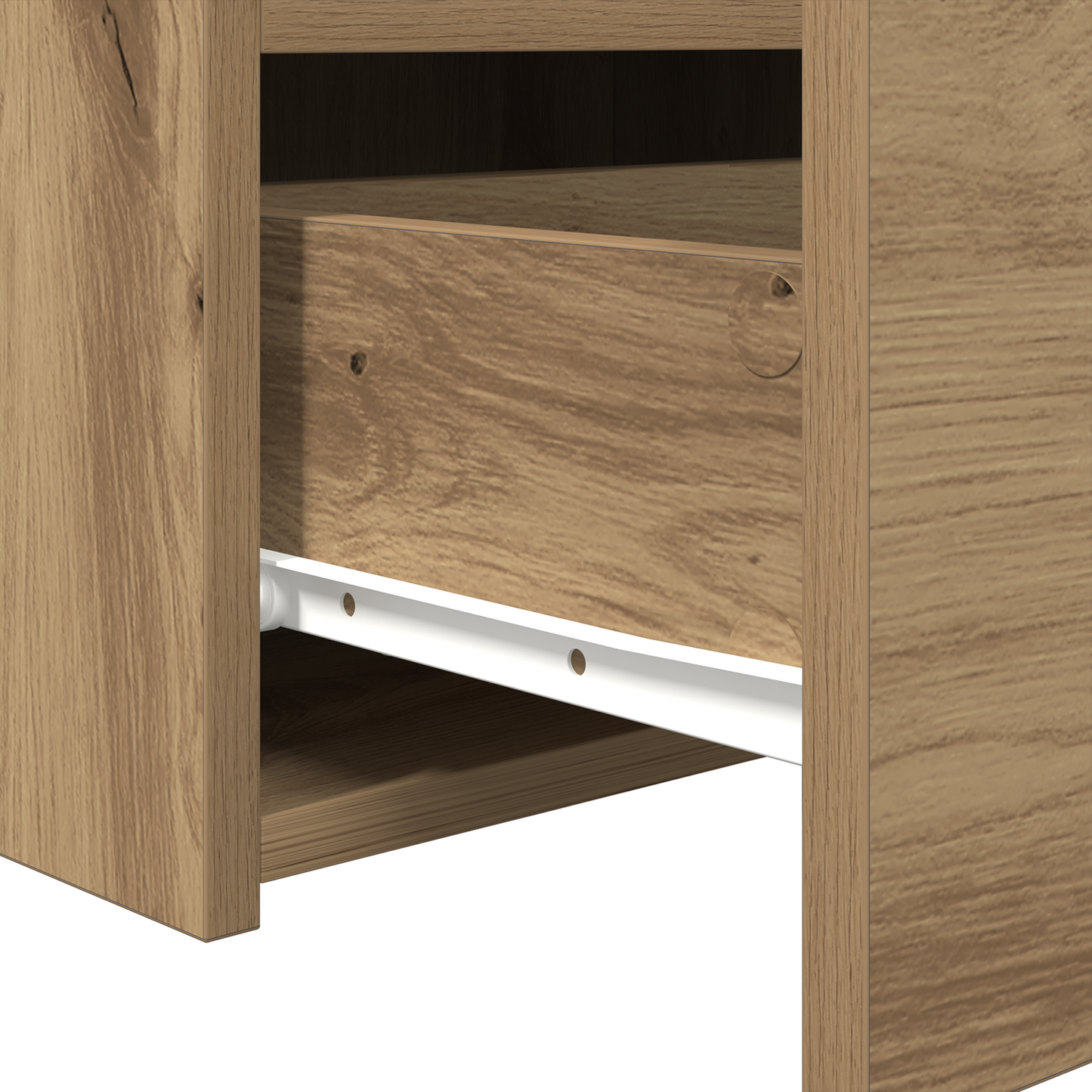 Natbord Med Led Lys 2 Stk Artisan Eg 50X40X45 Cm