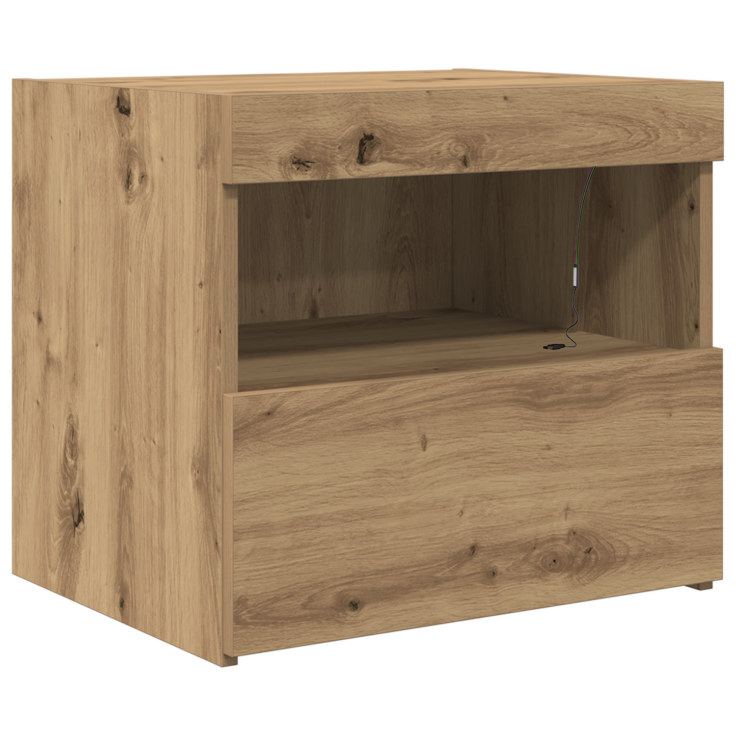 Natbord Med Led Lys 2 Stk Artisan Eg 50X40X45 Cm