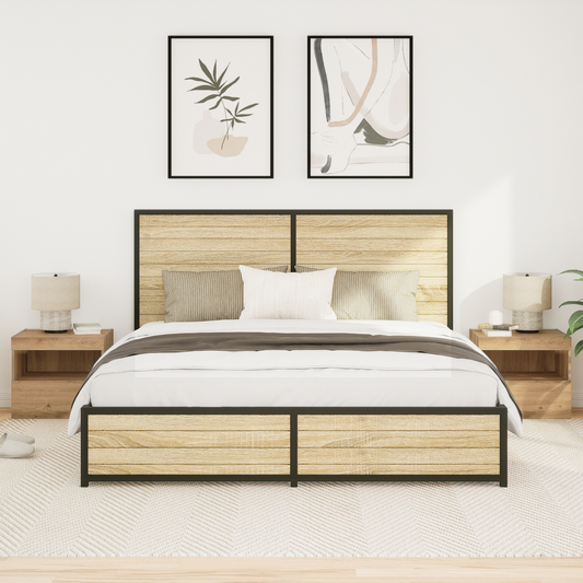 Natbord Med Led Lys 2 Stk Artisan Eg 50X40X45 Cm