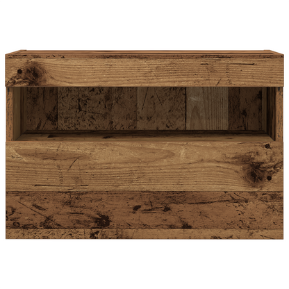 Tv Vægskab Gammelt Træ 60 X 30 X 40 Cm Konstrueret Træ