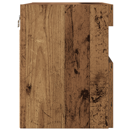 Tv Vægskab Gammelt Træ 60 X 30 X 40 Cm Konstrueret Træ