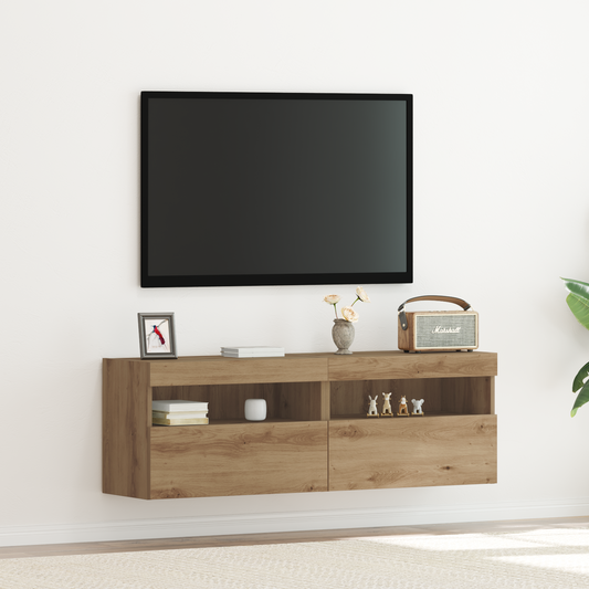 Tv Vægskab Artisan Eg 60 X 30 X 40 Cm Konstrueret Træ