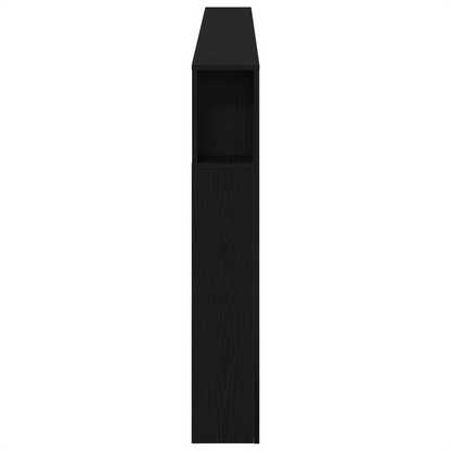 Led Hovedgærde Sort Eg 160X18,5X45 Cm Konstrueret Træ