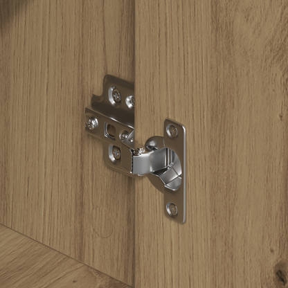 Sideboard Med Skuffe Artisan Eg 60 X 31 X 84 Cm Konstrueret Træ