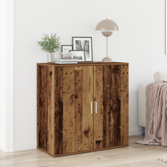 Sideboard Gammelt Træ 79 X 38 X 80 Cm Konstrueret Træ