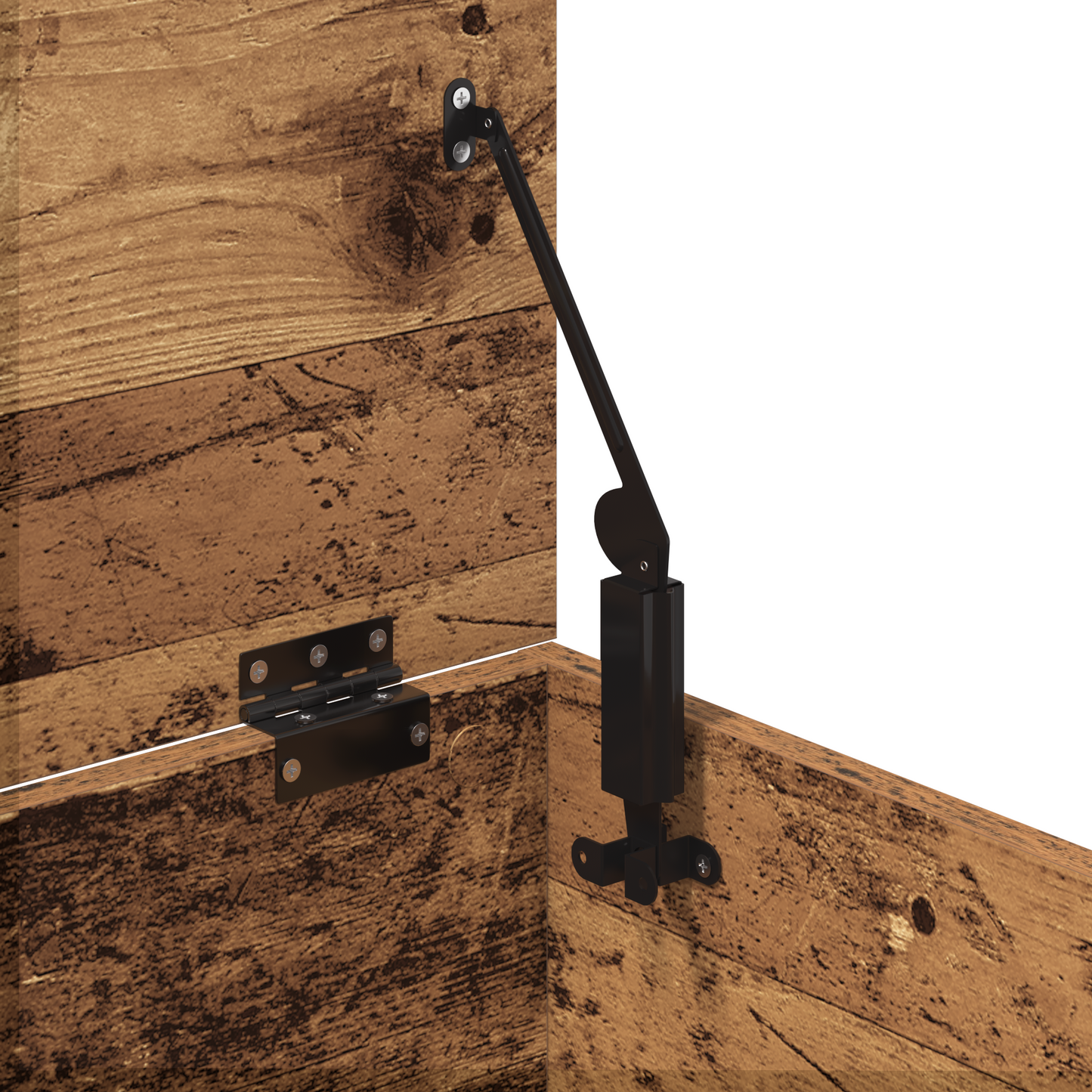 Opbevaringskasse Gammelt Træ 60 X 42 X 46 Cm Konstrueret Træ