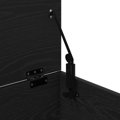 Opbevaringskasse Sort Eg 60 X 42 X 46 Cm Konstrueret Træ