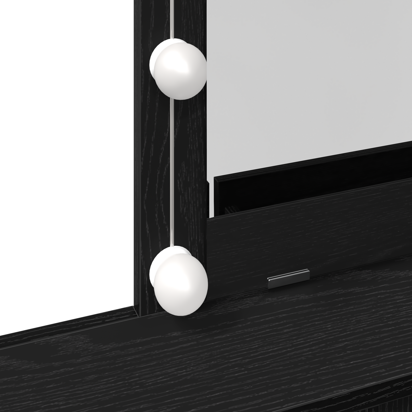 Dressingbord Sort Eg 80 X 41 X 144,5 Cm Konstrueret Træ