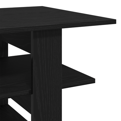 Kaffebord Sort Eg 102X55X42 Cm Konstrueret Træ